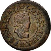 France Denier Tournois Louis XIII 1611 D KM# 42.2 LOVIS XIII R D(E) FRAN ET NAVA coin obverse France Denier Tournois Louis XIII 1611 D KM# 42.2 LOVIS XIII R D(E) FRAN ET NAVA coin obverse
