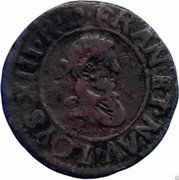 France Denier Tournois Louis XIII 1624 O KM# 79.7 LOYS XIII R D FRAN ET NAV coin obverse