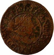 France Denier Tournois Louis XIII 1627 D KM# 79.2 LOVIS XIII R D(E) FRAN ET NAV(A) D coin obverse France Denier Tournois Louis XIII 1627 D KM# 79.2 LOVIS XIII R D(E) FRAN ET NAV(A) D coin obverse