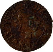 France Denier Tournois Louis XIII 1631 H KM# 79.5 DENIER TOVRNOIS 1631 H coin reverse