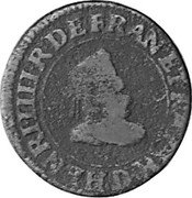 France Double Tournois Henry IV 1608 D KM# 16.2 HENRI IIII R DE FRAN ET NA REX D coin obverse France Double Tournois Henry IV 1608 D KM# 16.2 HENRI IIII R DE FRAN ET NA REX D coin obverse