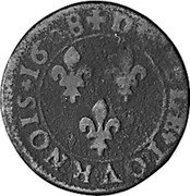France Double Tournois Henry IV 1608 D KM# 16.2 DOVBLE TOVRNOIS 1608 coin reverse France Double Tournois Henry IV 1608 D KM# 16.2 DOVBLE TOVRNOIS 1608 coin reverse