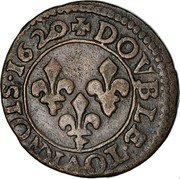 France Double Tournois (Louis XIII) KM# 61.3 DOVBLE TOVRNOIS 1620 coin reverse France Double Tournois (Louis XIII) KM# 61.3 DOVBLE TOVRNOIS 1620 coin reverse
