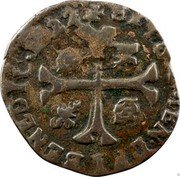 France Douzain Louis XIII 1622 N KM# 58.4 SIT NOMEN DOM BENEDICTVM 1622 coin reverse France Douzain Louis XIII 1622 N KM# 58.4 SIT NOMEN DOM BENEDICTVM 1622 coin reverse