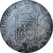 France ECU Louis XIV 1651 KM# 181.1 SIT NOMEN DOMINI BENEDICTVM 1650 coin reverse France ECU Louis XIV 1651 KM# 181.1 SIT NOMEN DOMINI BENEDICTVM 1650 coin reverse