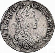 France ECU Louis XIV 1663 L KM# 211.3 LVD XIIII D G FR ET NAV REX coin obverse France ECU Louis XIV 1663 L KM# 211.3 LVD XIIII D G FR ET NAV REX coin obverse