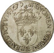 France ECU Louis XIV 1679 & KM# 226.12 SIT NOMEN DOMINI & BENEDICTVM 1679 coin reverse France ECU Louis XIV 1679 & KM# 226.12 SIT NOMEN DOMINI & BENEDICTVM 1679 coin reverse