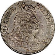 France ECU Louis XIII 1686 A KM# 255.1 LVD XIIII D G FR ET NAV REX coin obverse France ECU Louis XIII 1686 A KM# 255.1 LVD XIIII D G FR ET NAV REX coin obverse