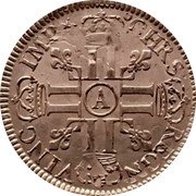 France ECU Louis XIV 1692 A KM# 275.1 CHRS REGN VINC IMP A coin reverse