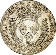 France ECU Louis XIV 1693 O KM# 298.15 SIT NOMEN DOMINI O BENEDICTVM 1693 coin reverse France ECU Louis XIV 1693 O KM# 298.15 SIT NOMEN DOMINI O BENEDICTVM 1693 coin reverse