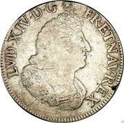 France ECU Louis XIV 1694 KM# 298.26 LVD XIV D G FR ET NAV REX coin obverse France ECU Louis XIV 1694 KM# 298.26 LVD XIV D G FR ET NAV REX coin obverse