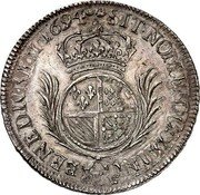 France ECU Louis XIV 1694 W KM# 300 SIT NOMEN DOMINI BENEDICTVM 1694 W coin reverse France ECU Louis XIV 1694 W KM# 300 SIT NOMEN DOMINI BENEDICTVM 1694 W coin reverse