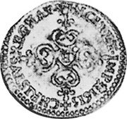 France ECU D’or Louis XIII 1615 C KM# 55 CHRISTVS REGNAT VINCIT ET IMP 1615 C coin reverse