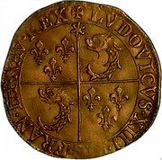 France ECU D’or Louis XIII 1641 Z KM# 124 LVDOVICVS XIII D G FRAN ET NAV REX coin obverse