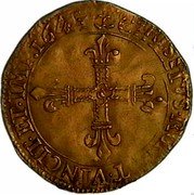 France ECU D’or Louis XIII 1641 Z KM# 124 CHRISTVS RGNAT VINCIT ET IMP 1641 coin reverse