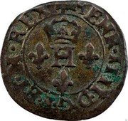 France Liard Henry IV 1601 KM# 5 HENR IIII D G ET N REX H coin obverse