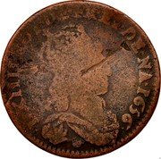 France Liard Louis XIV 1656 I KM# 192.9 L XIIII ROY DE FR ET DE NA 1656 coin obverse France Liard Louis XIV 1656 I KM# 192.9 L XIIII ROY DE FR ET DE NA 1656 coin obverse
