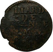 France Liard Louis XIV 1697 KM# 284.10 LIARD DE FRANCE M coin reverse France Liard Louis XIV 1697 KM# 284.10 LIARD DE FRANCE M coin reverse