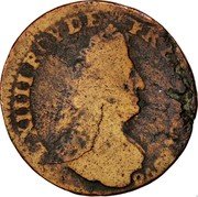 France Liard (Louis XIV) KM# 284.7 L XIIII ROY DE FR ET DE NAV 1698 coin obverse France Liard (Louis XIV) KM# 284.7 L XIIII ROY DE FR ET DE NAV 1698 coin obverse