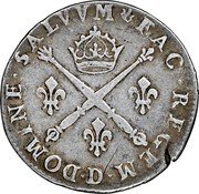 France 10 Sols-1/8 ECU Louis XIV 1707 D KM# 349.3 D DOMINE SALVVM FAC REGEM coin reverse France 10 Sols-1/8 ECU Louis XIV 1707 D KM# 349.3 D DOMINE SALVVM FAC REGEM coin reverse