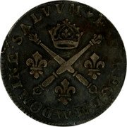 France 10 Sols-1/8 ECU Louis XIV 1707 W KM# 349.11 W DOMINE SALVVM FAC REGEM coin reverse France 10 Sols-1/8 ECU Louis XIV 1707 W KM# 349.11 W DOMINE SALVVM FAC REGEM coin reverse