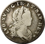 France 10 Sols-1/8 ECU Louis XV 1719 A KM# 441.1 LVD XV D G FR ET NAV REX coin obverse France 10 Sols-1/8 ECU Louis XV 1719 A KM# 441.1 LVD XV D G FR ET NAV REX coin obverse