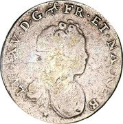France 12 Sols (1/10 ECU) Louis XV 1716 KM# 418.24 LVD XV D G FR ET NA RE BD coin obverse France 12 Sols (1/10 ECU) Louis XV 1716 KM# 418.24 LVD XV D G FR ET NA RE BD coin obverse
