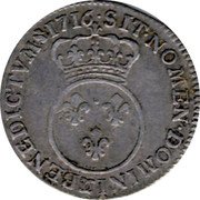 France 12 Sols (1/10 ECU) Louis XV 1716 Back to back C’s KM# 418.23 SIT NOMEN DOMINI CC BENEDICTVM 1716 coin reverse France 12 Sols (1/10 ECU) Louis XV 1716 Back to back C’s KM# 418.23 SIT NOMEN DOMINI CC BENEDICTVM 1716 coin reverse