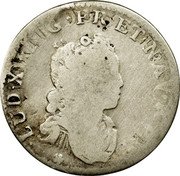 France 12 Sols (1/10 ECU) Louis XV 1716 W KM# 418.17 LUD XV D G FR ET NAV REX coin obverse France 12 Sols (1/10 ECU) Louis XV 1716 W KM# 418.17 LUD XV D G FR ET NAV REX coin obverse