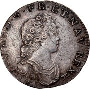 France 12 Sols (1/10 ECU) Louis XV 1716 Z KM# 418.20 LVD XV D G FR ET NAV REX coin obverse