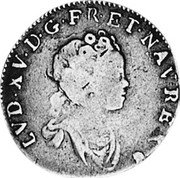 France 12 Sols (1/10 ECU) Louis XV 1717 Q KM# 418.13 LVD XV D G FR ET NAV REX coin obverse France 12 Sols (1/10 ECU) Louis XV 1717 Q KM# 418.13 LVD XV D G FR ET NAV REX coin obverse