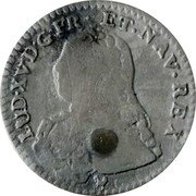 France 12 Sols (1/10 ECU) Louis XV 1726 N KM# 481.14 LUD XV D G FR ET NAV REX coin obverse France 12 Sols (1/10 ECU) Louis XV 1726 N KM# 481.14 LUD XV D G FR ET NAV REX coin obverse