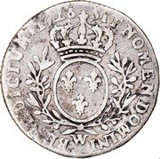 France 12 Sols (1/10 ECU) Louis XV 1726 W KM# 481.21 SIT NOMEN DOMINI W BENEDICTUM 1726 coin reverse France 12 Sols (1/10 ECU) Louis XV 1726 W KM# 481.21 SIT NOMEN DOMINI W BENEDICTUM 1726 coin reverse