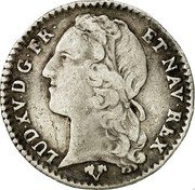 France 12 Sols (1/10 ECU) Louis XV 1754 G KM# 511.8 LUD XV D G FR ET NAV REX coin obverse France 12 Sols (1/10 ECU) Louis XV 1754 G KM# 511.8 LUD XV D G FR ET NAV REX coin obverse