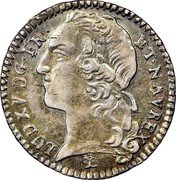 France 12 Sols (1/10 ECU) Louis XV 1761 N KM# 511.14 LUD XV D G FR ET NAV REX coin obverse France 12 Sols (1/10 ECU) Louis XV 1761 N KM# 511.14 LUD XV D G FR ET NAV REX coin obverse