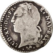 France 12 Sols (1/10 ECU) Louis XV 1766 L KM# 511.12 LUD XV D G FR ET NAV REX coin obverse France 12 Sols (1/10 ECU) Louis XV 1766 L KM# 511.12 LUD XV D G FR ET NAV REX coin obverse