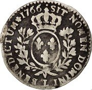 France 12 Sols (1/10 ECU) Louis XV 1766 L KM# 511.12 SIT NOMEN DOMINI L BENEDICTUM 1766 coin reverse France 12 Sols (1/10 ECU) Louis XV 1766 L KM# 511.12 SIT NOMEN DOMINI L BENEDICTUM 1766 coin reverse