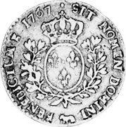 France 12 Sols (1/10 ECU) Louis XV 1767 Cow KM# 520 SIT NOMEN DOMINI BENEDICTUM 1767 coin reverse France 12 Sols (1/10 ECU) Louis XV 1767 Cow KM# 520 SIT NOMEN DOMINI BENEDICTUM 1767 coin reverse