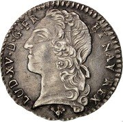 France 12 Sols (1/10 ECU) Louis XV 1767 S KM# 511.19 LUD XV D G FR ET NAV REX coin obverse France 12 Sols (1/10 ECU) Louis XV 1767 S KM# 511.19 LUD XV D G FR ET NAV REX coin obverse