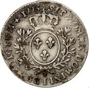 France 12 Sols (1/10 ECU) Louis XVI 1775 I KM# 568.5 SIT NOMEN DOMINI I BENEDICTUM 1775 coin reverse France 12 Sols (1/10 ECU) Louis XVI 1775 I KM# 568.5 SIT NOMEN DOMINI I BENEDICTUM 1775 coin reverse