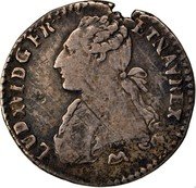 France 12 Sols (1/10 ECU) Louis XVI 1777 N KM# 568.9 LUD XVI D G FR ET NAV REX coin obverse France 12 Sols (1/10 ECU) Louis XVI 1777 N KM# 568.9 LUD XVI D G FR ET NAV REX coin obverse
