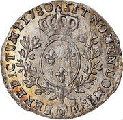 France 12 Sols (1/10 ECU) Louis XVI 1780 D KM# 568.3 SIT NOMEN DOMINI D BENEDICTUM 1780 coin reverse France 12 Sols (1/10 ECU) Louis XVI 1780 D KM# 568.3 SIT NOMEN DOMINI D BENEDICTUM 1780 coin reverse