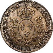 France 12 Sols (1/10 ECU) Louis XVI 1783 A KM# 568.1 SIT NOMEN DOMINI A BENEDICTUM 1783 coin reverse