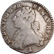 France 12 Sols (1/10 ECU) Louis XVI 1784 AA KM# 568.2 LUD XVI D G FR ET NAV REX coin obverse