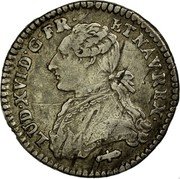 France 12 Sols (1/10 ECU) Louis XVI 1786 Q KM# 568.10 LUD XVI D G FR ET NAV REX coin obverse
