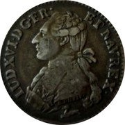 France 12 Sols (1/10 ECU) Louis XVI 1786 R KM# 568.11 LUD XVI D G FR ET NAV REX coin obverse