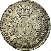 France 12 Sols (1/10 ECU) Louis XVI 1788 MA KM# 568.8 SIT NOMEN DOMINI MA BENEDICTUM 1788 coin reverse France 12 Sols (1/10 ECU) Louis XVI 1788 MA KM# 568.8 SIT NOMEN DOMINI MA BENEDICTUM 1788 coin reverse