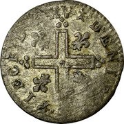 France 15 Deniers Louis XIV 1713 AA KM# 401 PIECE DE XV DENIERS AA coin reverse France 15 Deniers Louis XIV 1713 AA KM# 401 PIECE DE XV DENIERS AA coin reverse