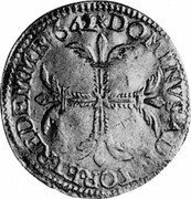 France 2 ECU D’or Gaston de Orleans 1642 FR# 128 DOMINVS ADIVTOR ET REDEM ME 1642 coin reverse France 2 ECU D’or Gaston de Orleans 1642 FR# 128 DOMINVS ADIVTOR ET REDEM ME 1642 coin reverse