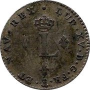 France 2 Sols Louis XV 1738 P KM# 500.16 LUD XV D G FR ET NAV REX L coin obverse France 2 Sols Louis XV 1738 P KM# 500.16 LUD XV D G FR ET NAV REX L coin obverse